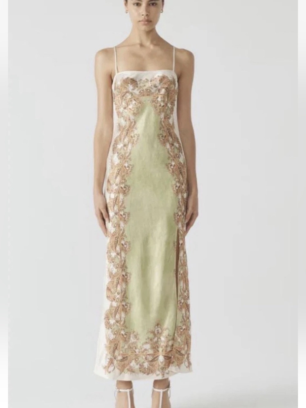 NWT Antipodean torrent side slit midi slip dress size 10 kiwi